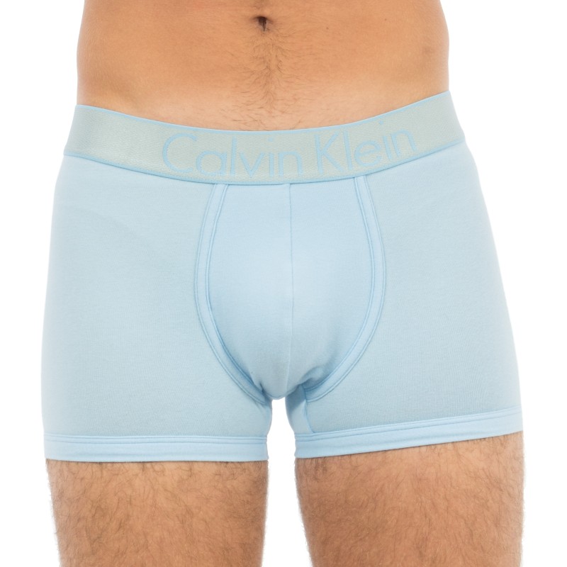 Boxer, shorty de la marque CALVIN KLEIN - Trunk CUSTOMIZED STRETCH bleu - Ref : NB1298A 2LO