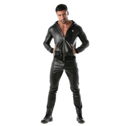 Jacket of the brand TOF PARIS - Tof Paris Faux Leather Hooded Jacket - Ref : TOF348N