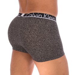 Pantaloncini boxer, Shorty del marchio CALVIN KLEIN - Shorty Coton Stretch - gravel box print nero - Ref : NU8638A 5GV