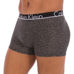 Boxer, shorty de la marque CALVIN KLEIN - Shorty Coton Stretch - gravel box print noir - Ref : NU8638A 5GV