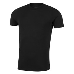 Ropa interior térmica de la marca IMPETUS - Camiseta de manga corta en lana Lyocell - negro - Ref : IM132120100 BK020