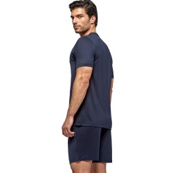 Pajamas of the brand IMPETUS - Soft Premium - Navy Short Pyjamas - Ref : 4065F84 F86