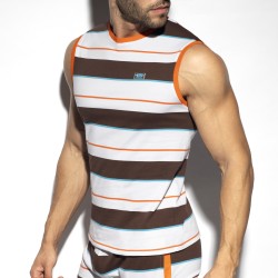 Débardeur de la marque ES COLLECTION - Débardeur Rétro stripes - Ref : TS321 C04