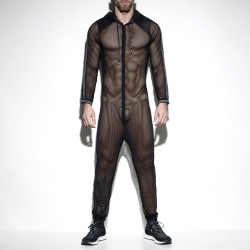 Body del marchio ES COLLECTION - copy of Dystopia mesh suit - blanc - Ref : SP205 C10