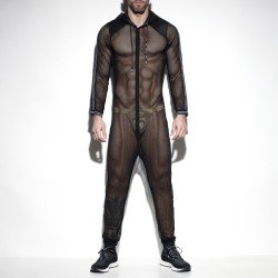 Body del marchio ES COLLECTION - copy of Dystopia mesh suit - blanc - Ref : SP205 C10