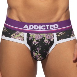 Slip del marchio ADDICTED - Slip Fiori di violetta - Ref : AD1223 C10