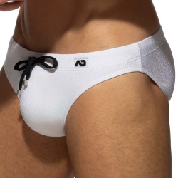 Badeschein der Marke ADDICTED - Pique Speedo Badehose - weiß - Ref : ADS318 C01