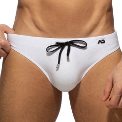 Slip de bain de la marque ADDICTED - Slip de Bain Pique Speedo - blanc - Ref : ADS318 C01