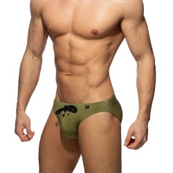 Badeschein der Marke ADDICTED - Pique Speedo Badeslip - khaki - Ref : ADS318 C12