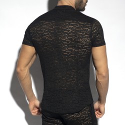 Shirt der Marke ES COLLECTION - Kurzarmhemd spider - schwarz - Ref : SHT026 C10