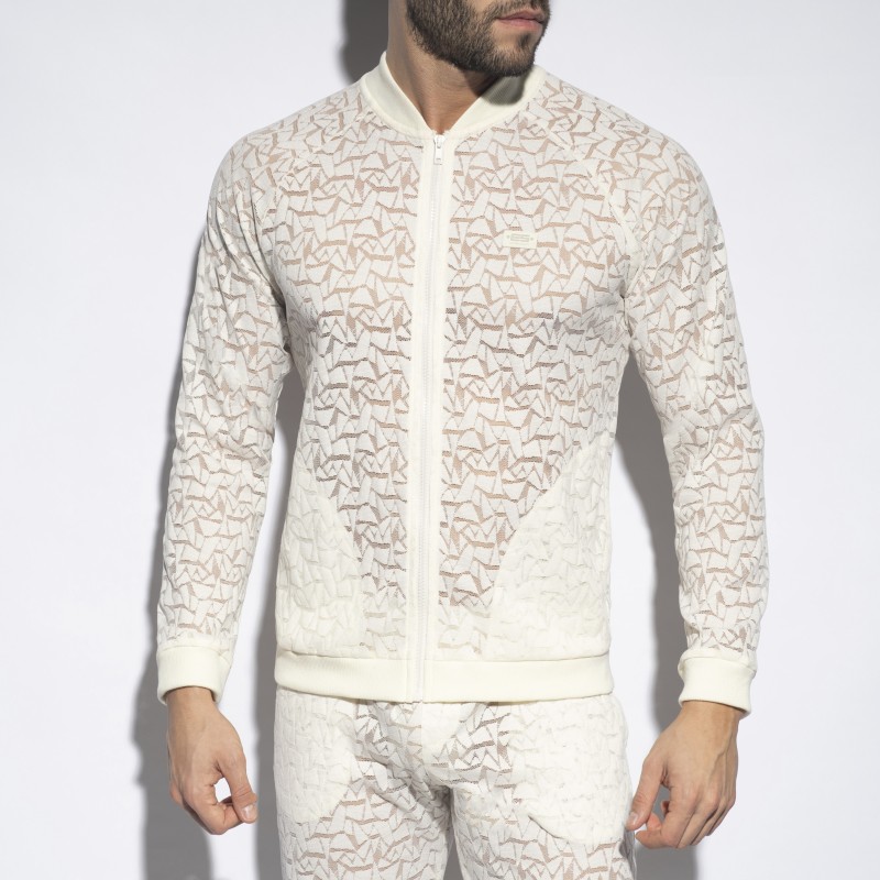 Jacket of the brand ES COLLECTION - Spider - ivory jacket - Ref : SP308 C02