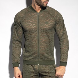 Jacket of the brand ES COLLECTION - Spider - khaki jacket - Ref : SP308 C12