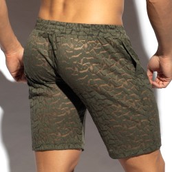 Loungewear der Marke ES COLLECTION - Bermuda Shorts Spider - khaki - Ref : SP311 C12