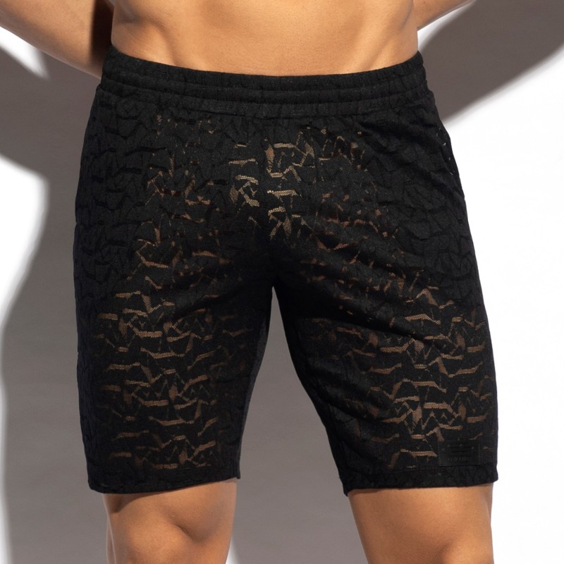 Loungewear der Marke ES COLLECTION - Spider - Bermuda shorts schwarz - Ref : SP311 C10