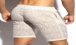 Loungewear of the brand ES COLLECTION - Bermuda Shorts Spider - ivory - Ref : SP311 C02