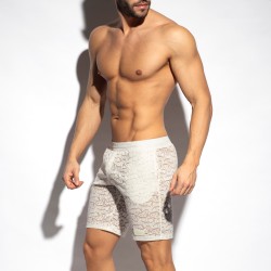 Loungewear of the brand ES COLLECTION - Bermuda Shorts Spider - ivory - Ref : SP311 C02