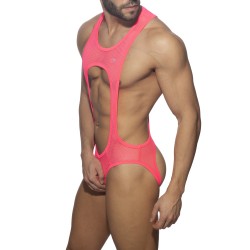 Body de la marque ADDICTED - Singlet sexy mesh - néon rose - Ref : ADP03 C34
