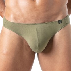 Thong of the brand TOF PARIS - Champion Thong Tof Paris - Khaki - Ref : TOF302K