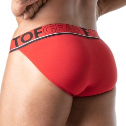 Slip de la marca TOF PARIS - Tanga Champion Tof Paris - Rojo - Ref : TOF299R