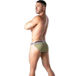 Slip, Tanga de la marque TOF PARIS - Tanga Champion Tof Paris - Kaki - Ref : TOF299K