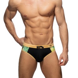 Bath Brief of the brand ADDICTED - Side Leaves Swim Briefs - Ref : ADS331 C10