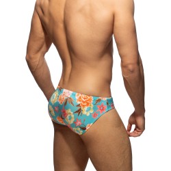 Slip de bain de la marque ADDICTED - Slip de bain Roses - bleu - Ref : ADS330 C08