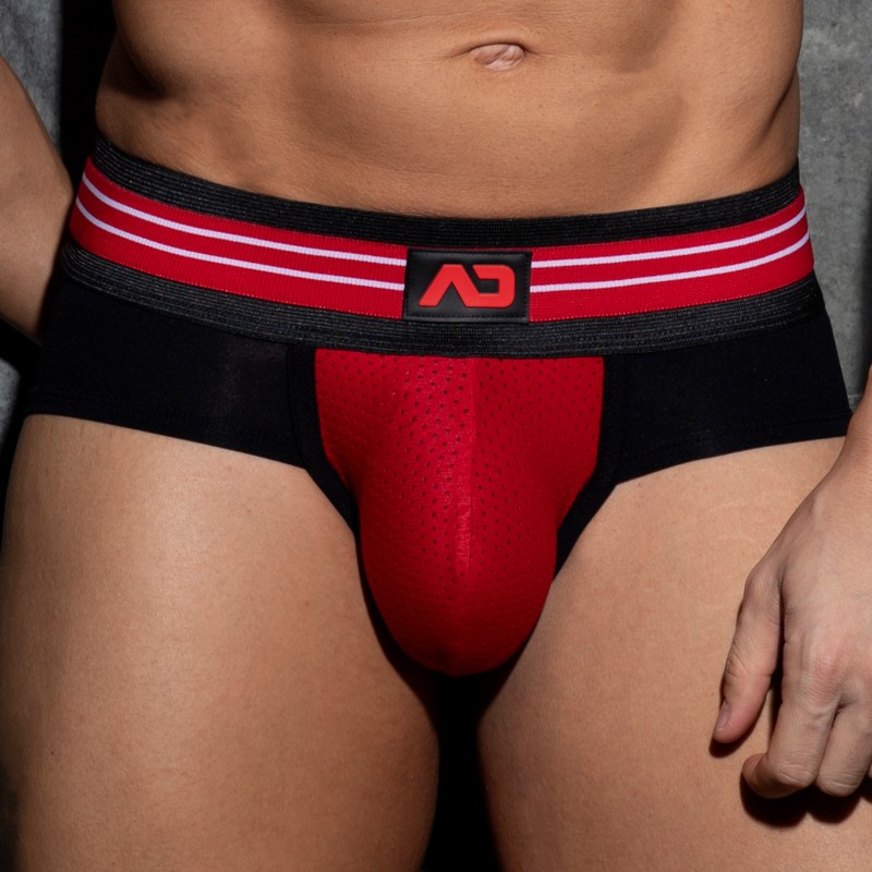 Slip, Tanga de la marque AD FÉTISH - Slip Double Stripe - rouge - Ref : ADF112 C06