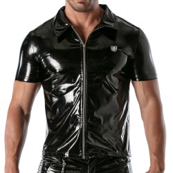 Jacket of the brand TOF PARIS - Zipped Vest Vinyl Tof Paris - black - Ref : TOF368N