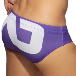 Badeschein der Marke ADDICTED - Logo Badehose extra groß - lila - Ref : ADS045 C19