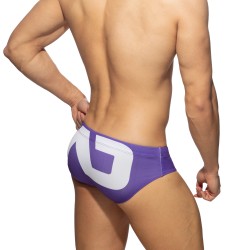 Badeschein der Marke ADDICTED - Logo Badehose extra groß - lila - Ref : ADS045 C19