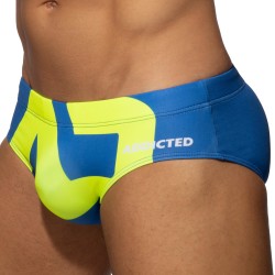 Bath Brief of the brand ADDICTED - Swim briefs logo extra large - royal blue - Ref : ADS045 C16