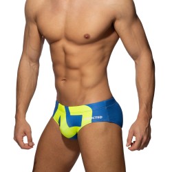 Bath Brief of the brand ADDICTED - Swim briefs logo extra large - royal blue - Ref : ADS045 C16