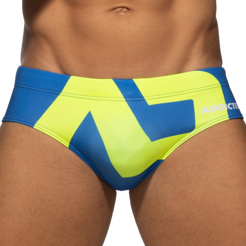 Bath Brief of the brand ADDICTED - Swim briefs logo extra large - royal blue - Ref : ADS045 C16