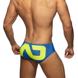 Bath Brief of the brand ADDICTED - Swim briefs logo extra large - royal blue - Ref : ADS045 C16