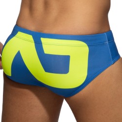 Bath Brief of the brand ADDICTED - Swim briefs logo extra large - royal blue - Ref : ADS045 C16