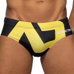 Bath Brief of the brand ADDICTED - Swim trunks logo extra large - black - Ref : ADS045 C10