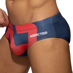 Bagno breve del marchio ADDICTED - Costume da bagno logo extra large - navy - Ref : ADS045 C09