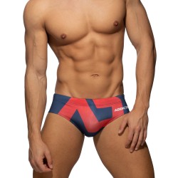 Bath Brief of the brand ADDICTED - Swim trunks logo extra large - navy - Ref : ADS045 C09