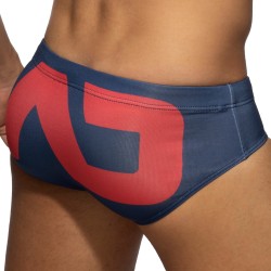 Bath Brief of the brand ADDICTED - Swim trunks logo extra large - navy - Ref : ADS045 C09