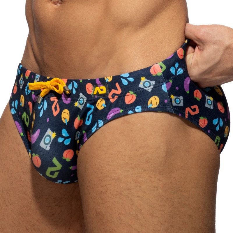 Bath Brief of the brand ADDICTED - Emoji swim briefs - Ref : ADS325 C09