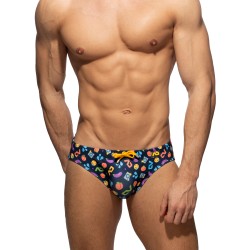 Bath Brief of the brand ADDICTED - Emoji swim briefs - Ref : ADS325 C09