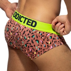 Slip, Tanga de la marque ADDICTED - Slip swimderwear tiger - marron - Ref : AD1232 C13