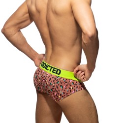 Slip der Marke ADDICTED - Badehose tiger - braun - Ref : AD1232 C13