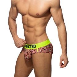 Brief of the brand ADDICTED - Swimderwear briefs tiger - brown - Ref : AD1232 C13