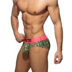 Slip, Tanga de la marque ADDICTED - Slip swimderwear tiger - kaki - Ref : AD1232 C12