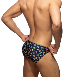 Slip, Tanga de la marque ADDICTED - Bikini émoji - Ref : AD1226 C09