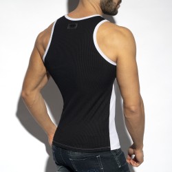 Recycled Rib tank top two-tone - white - ES collection : sale of Ta...