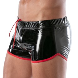 Kurze der Marke TOF PARIS - Short Fetish Vinyl Tof Paris - Schwarz/Rot - Ref : TOF369R