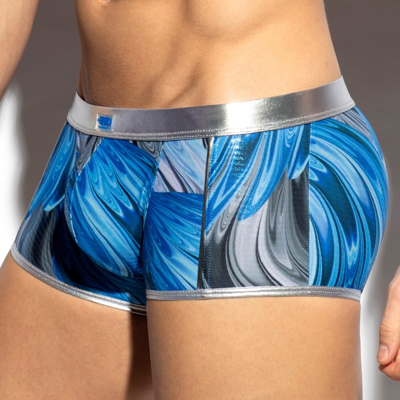 Boxershorts, Shorty der Marke ES COLLECTION - Trunk Storm Glitter - Silber - Ref : UN593 C21