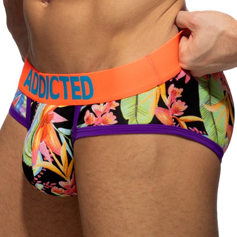 Slip, Tanga de la marque ADDICTED - Swimderwear Iris - noir - Ref : AD1234 C10